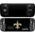 NFL New Orleans Saints Distressed Steam Deck Handheld Gaming Computer Skin